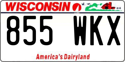 WI license plate 855WKX