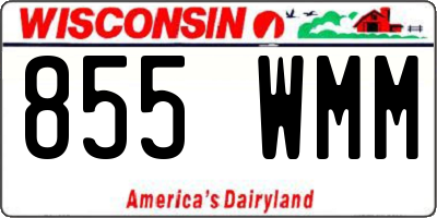 WI license plate 855WMM
