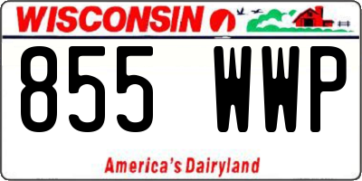 WI license plate 855WWP