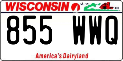 WI license plate 855WWQ