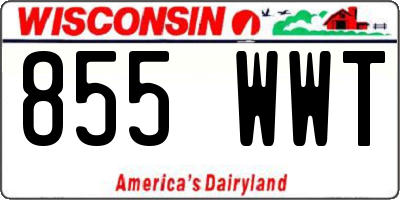 WI license plate 855WWT