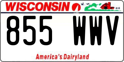 WI license plate 855WWV