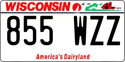 WI license plate 855WZZ