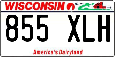 WI license plate 855XLH