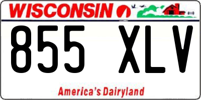 WI license plate 855XLV