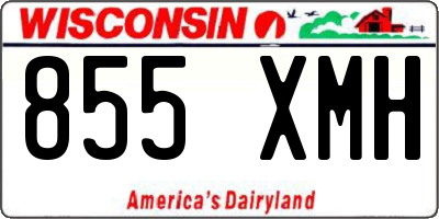 WI license plate 855XMH