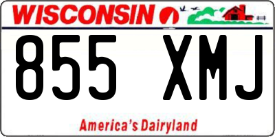 WI license plate 855XMJ