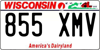 WI license plate 855XMV