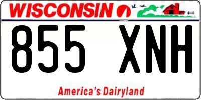 WI license plate 855XNH