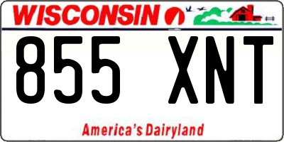 WI license plate 855XNT