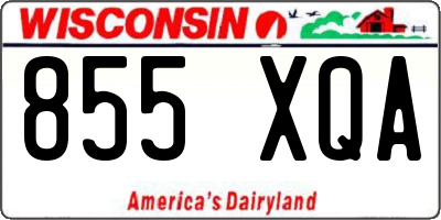 WI license plate 855XQA