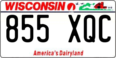 WI license plate 855XQC