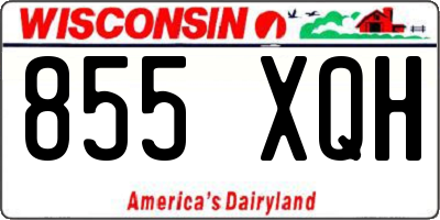 WI license plate 855XQH