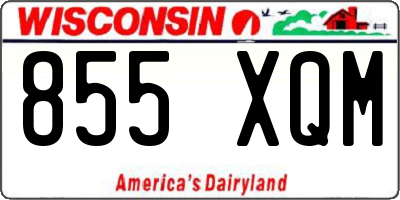 WI license plate 855XQM