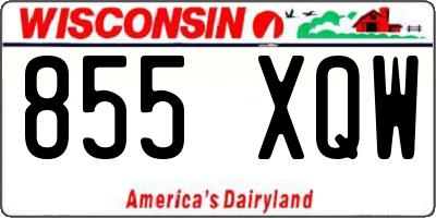 WI license plate 855XQW