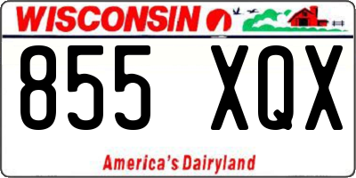 WI license plate 855XQX