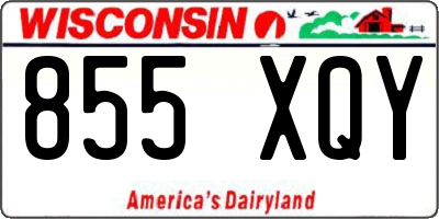 WI license plate 855XQY