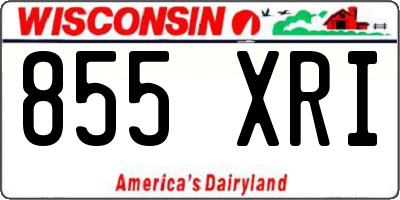 WI license plate 855XRI