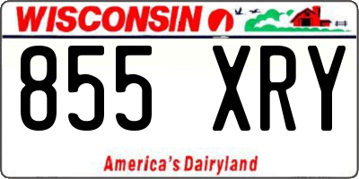 WI license plate 855XRY