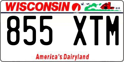 WI license plate 855XTM