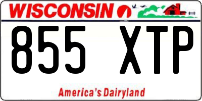 WI license plate 855XTP