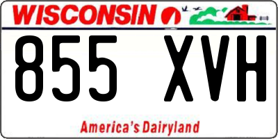 WI license plate 855XVH