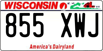 WI license plate 855XWJ