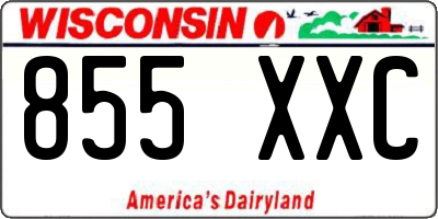 WI license plate 855XXC