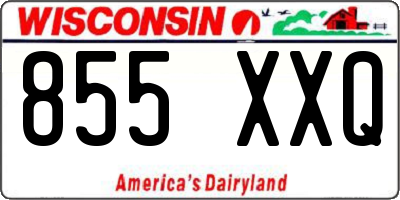 WI license plate 855XXQ