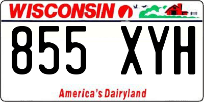 WI license plate 855XYH