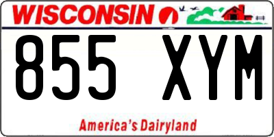 WI license plate 855XYM