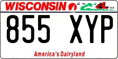 WI license plate 855XYP