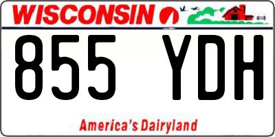 WI license plate 855YDH