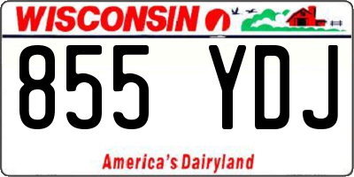 WI license plate 855YDJ