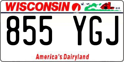 WI license plate 855YGJ