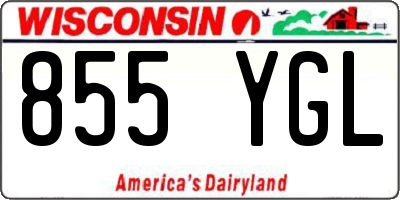 WI license plate 855YGL