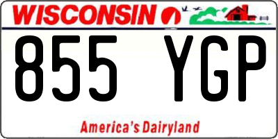 WI license plate 855YGP