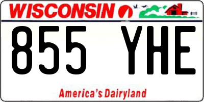 WI license plate 855YHE