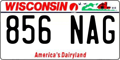 WI license plate 856NAG