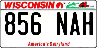 WI license plate 856NAH