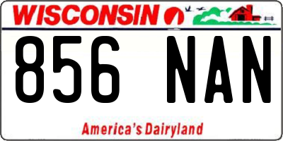 WI license plate 856NAN
