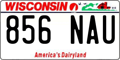 WI license plate 856NAU