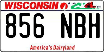WI license plate 856NBH