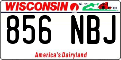 WI license plate 856NBJ