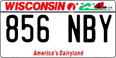 WI license plate 856NBY