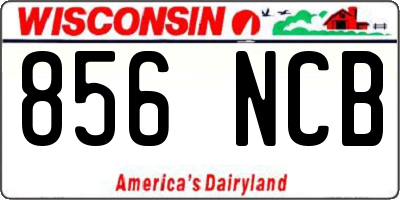 WI license plate 856NCB