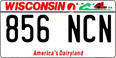 WI license plate 856NCN