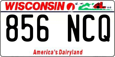 WI license plate 856NCQ