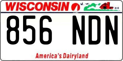 WI license plate 856NDN