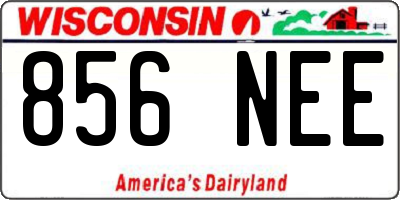 WI license plate 856NEE